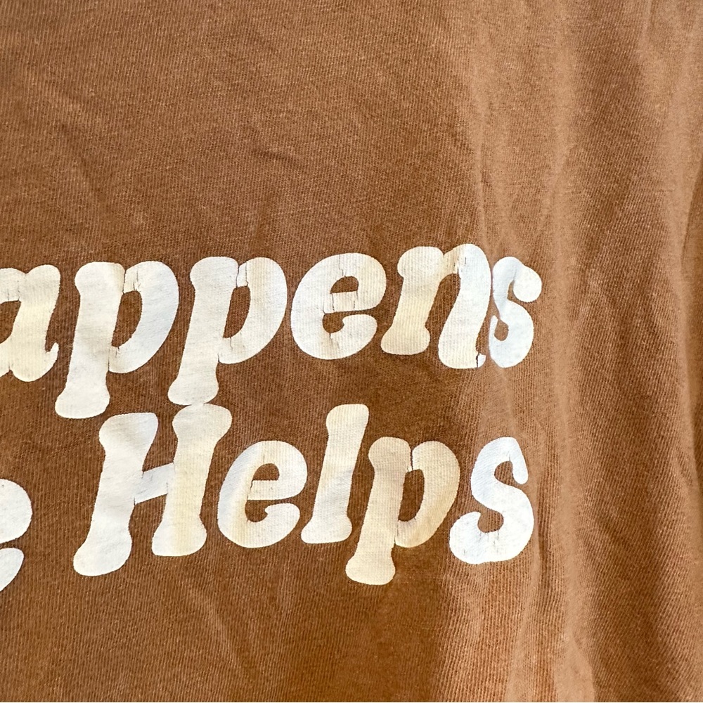 Urban Nation brown coffee cropped T-shirt - Picture 6 of 6